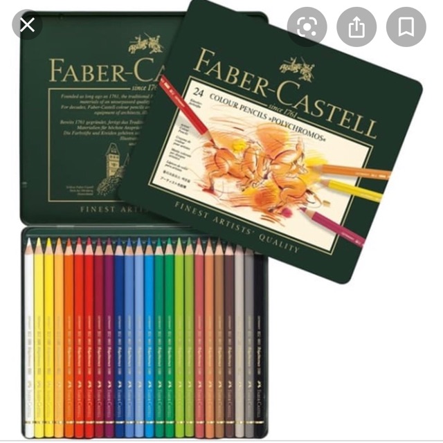 

Pensil warna 24 warna polychromos