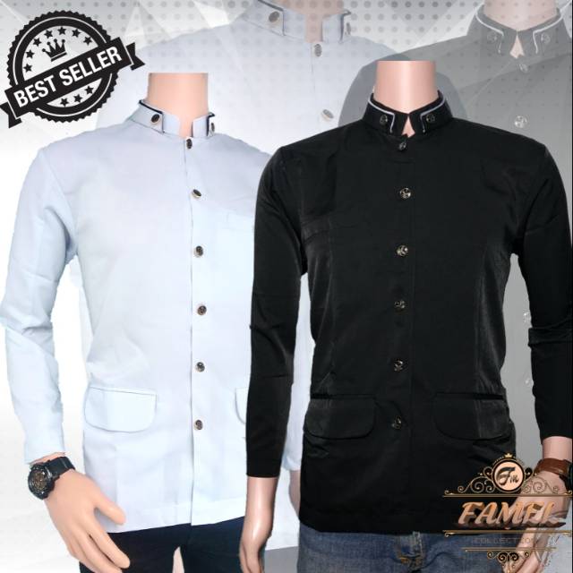 JASKO POLOS PUTIH HITAM PREMIUM