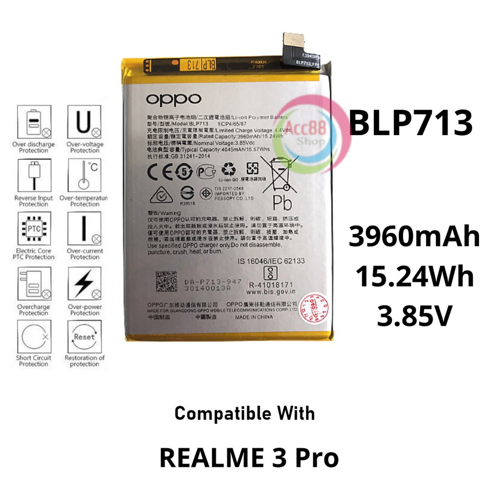 Batre Baterai Battery Original Oppo K3 | Realme X 3 Pro BLP713