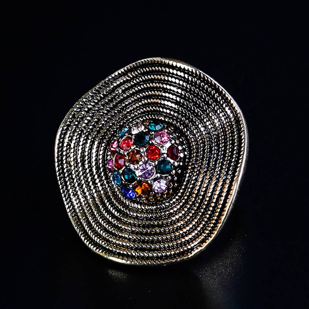 Hu Hu Hu Hu Hu Alat Bantu Pasang Kacamata♡ Cincin Wanita Hias Berlian Imitasi Gaya Bohovintage Berkilau Untuk Pesta Cocktailpernikahanhadiah