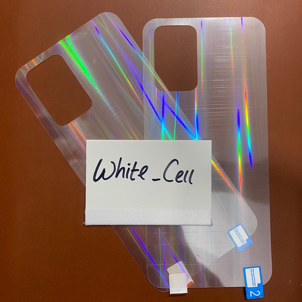 XIAOMI POCO X3 GT BACK SKIN AURORA CLEAR GARSKIN ANTI GORES BELAKANG TRANSPARAN D2