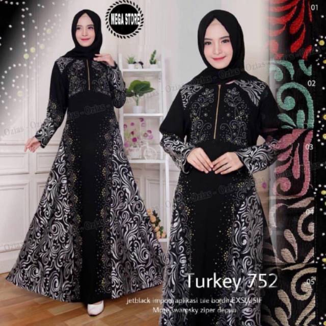 GAMIS ABAYA TURKI ORI BY MEGA STORE 752