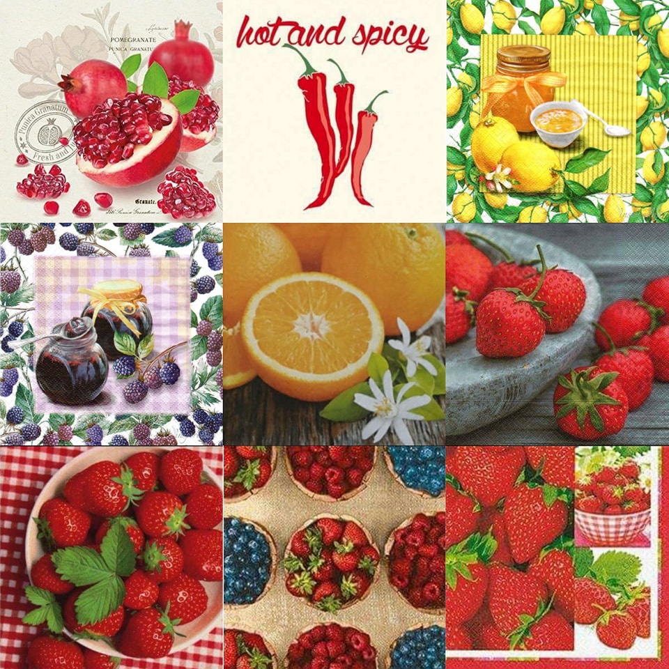 TISU NAPKIN DECOUPAGE EROPAH – Kitchen Motif B