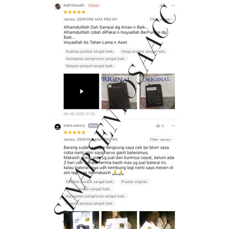 Baterai Original 100% Asus Zenfone Max Pro M1 M2 ZB601KL ZB602KL ZB631KL C11P1706 X00TD X00TDA X00TDB X01BDA Batre Batrai Battery Ori Garansi Awet