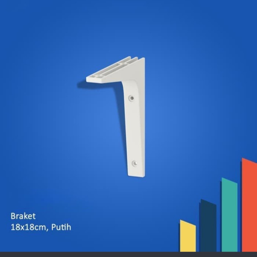 Bracket siku dinding papan rak kayu furniture interior vintage breket