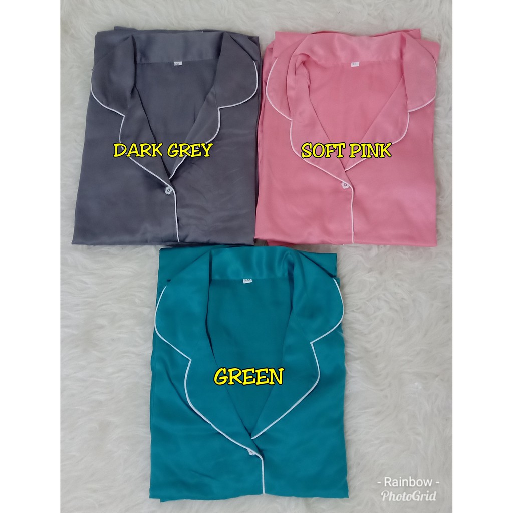 Piyama dewasa SATIN CP FIT TO XL / XXL / LENGAN PENDEK