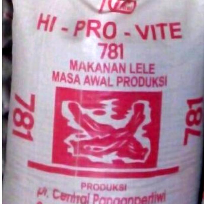 Pakan Makanan ikan lele nila gurame Pelet Hi provit 781 repack 1 Kg