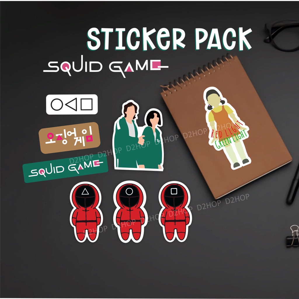 Stiker Sticker Pack Squid Game Netflix