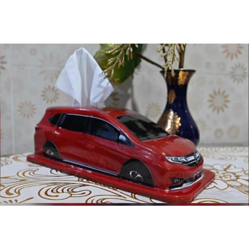 kotak  tisu mobil Honda Mobilio, kotak tisue mobil miniatur Honda Mobilio