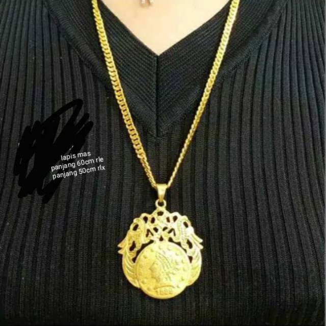 Kalung replika  emas Penang ukuran jumbo