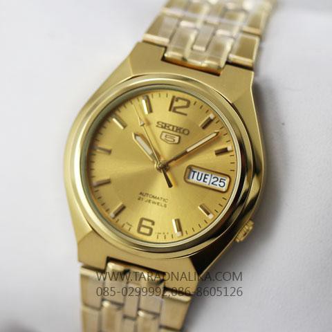 Seiko 5 Sports SNKL64K1 Automatic Full Gold Color - Jam Tangan Pria SNKL64