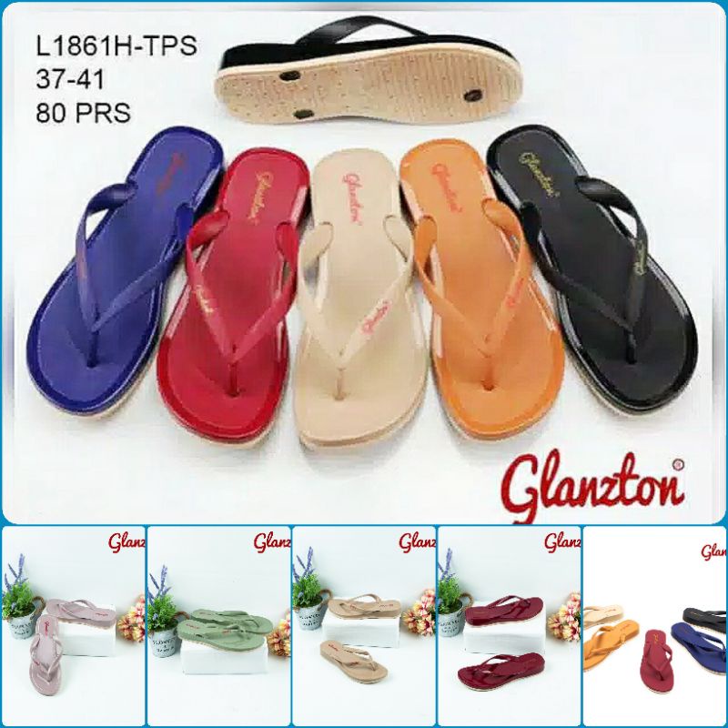 Sandal japit karet GLANZTON hak 3cm