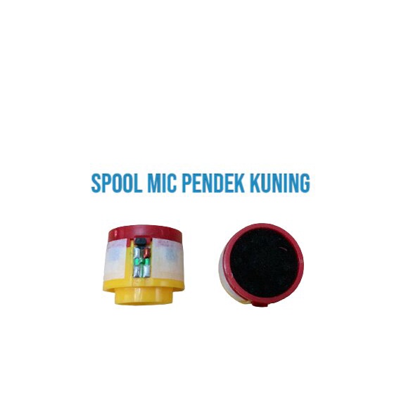 SPOOL MIC PENDEK KUNING SPUL PENDEK MIC