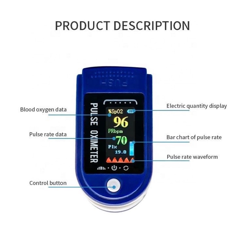 LK-88 Oximeter Alat Pengukur Kadar Oksigen Dalam Darah-Free Baterai / oxymeter original oximeter ori