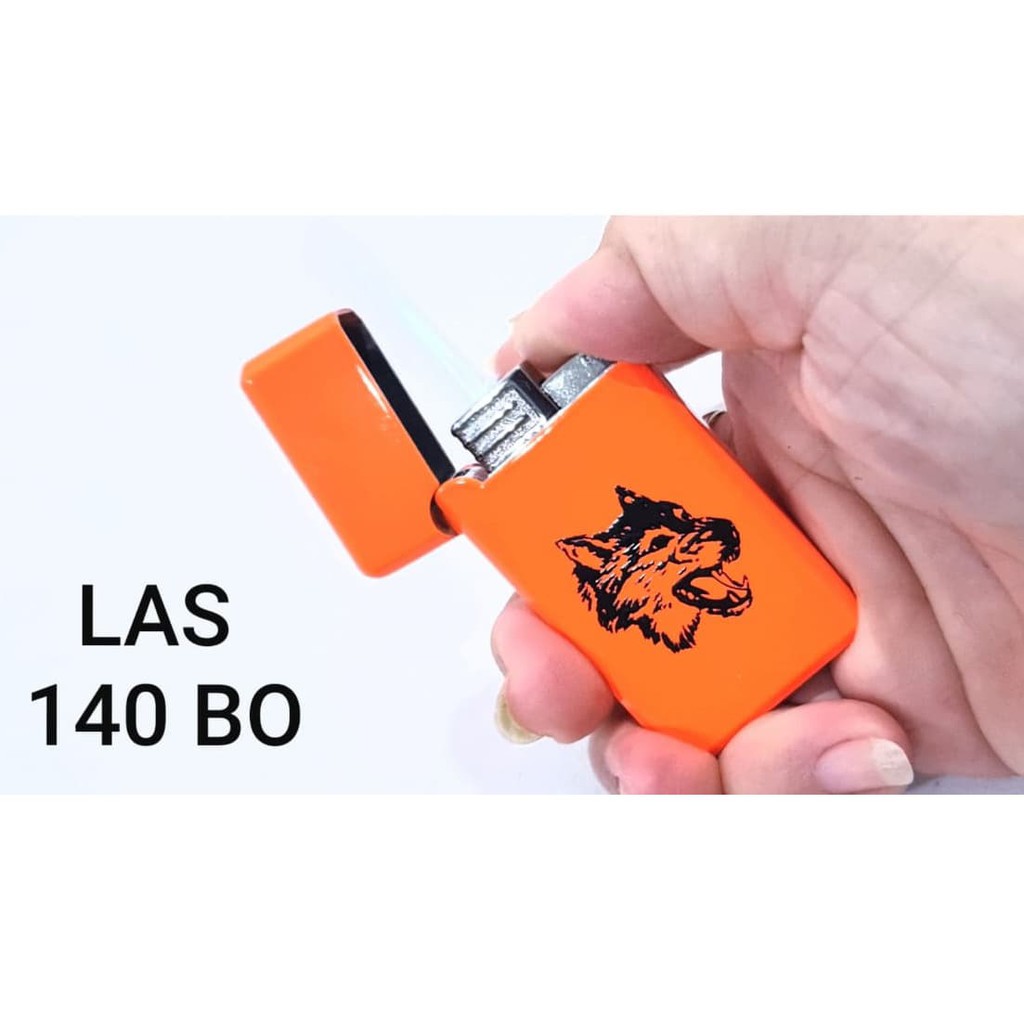 Hot Promo! KOREK API GAS 140 BO MOTIF WOLF EAGLE MANCIS LAS LIGHTER Baru!