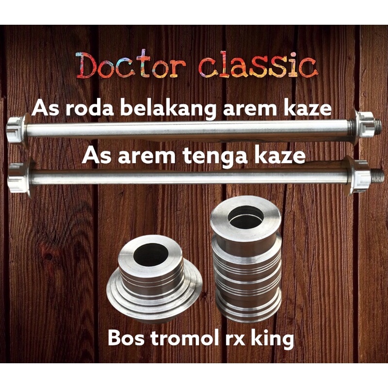 as roda belakang kaze stainless as tenga kaze bos tromol rx king pnp cb gl mp tiger