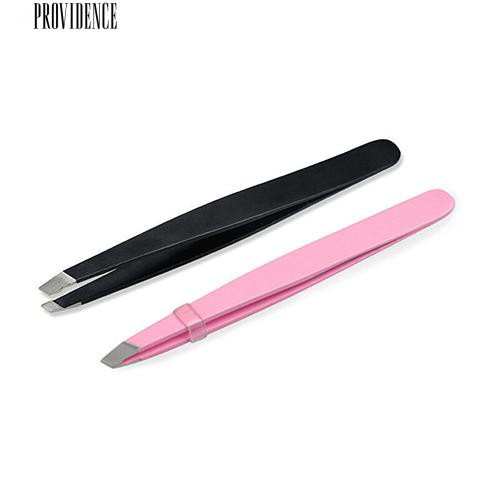 Berguna Pinset Alis Profesional Hair Beauty Slanted Stainless Steel Tweezer