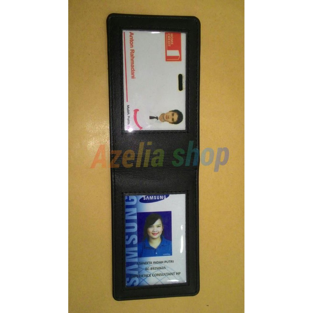 

ID CARD HOLDER/TEMPAT ID CARD/NAMETAG KULIT SAPI ASLI GARUT Murah