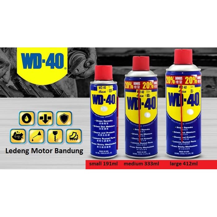 WD40 Large 13.9oz 412ml Penetrating Oil WD 40 Pelumas Anti Karat