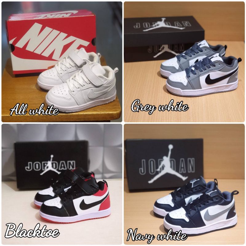 Sepatu sneaker anak jordan low 1 retro anak laki laki