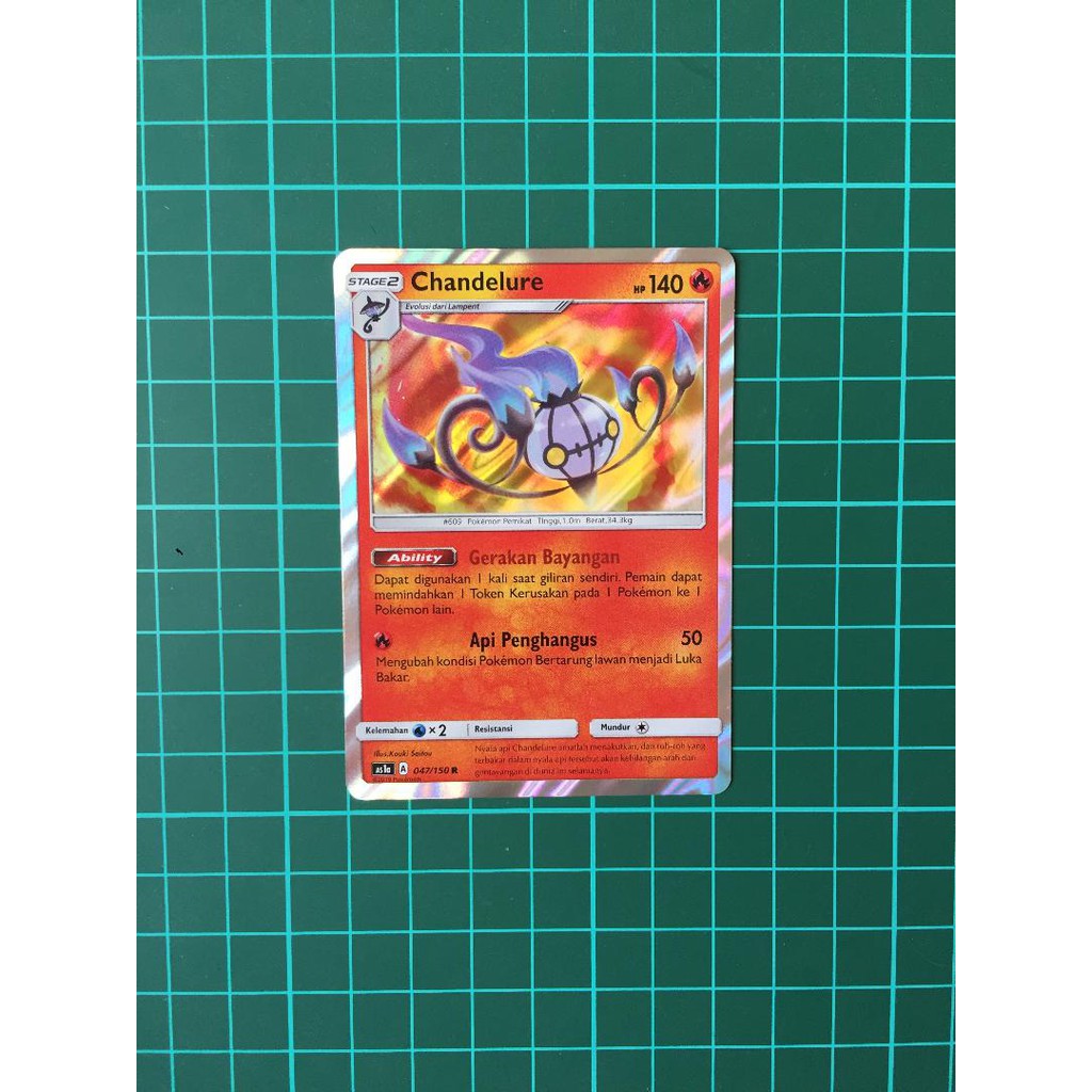 Chandelure Foil Kartu Pokemon TCG Indonesia