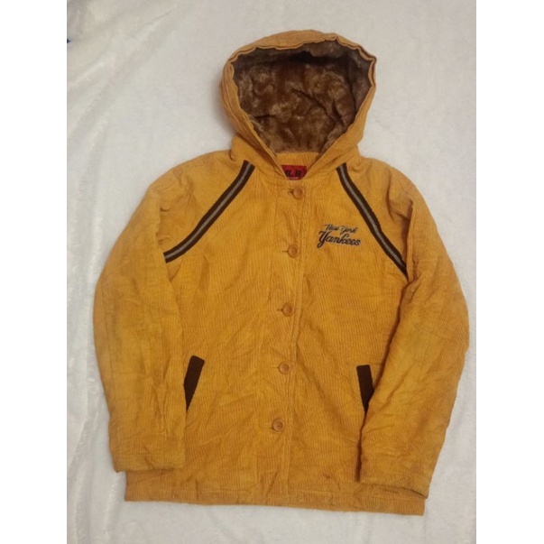 MLB Jaket Varsity Bahan Corduroy