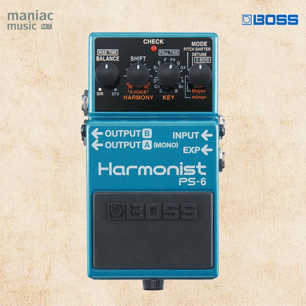 Boss PS6 - Pitch Shifter. Harmony. Detune. Stereo. Pedal Efek Stompbox. Gitar. Bass