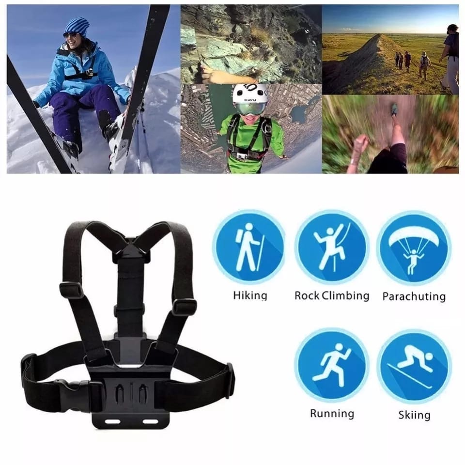 BODY CHEST belt Strap Mount for Handphone Smartphone Action Camera