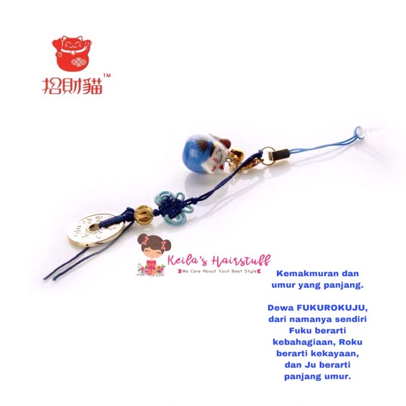 Lucky Cat Kucing Keberuntungan Kecil Fu Lu Shou Limited Edition