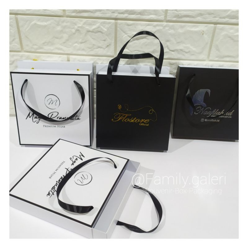 Custome Packaging box Hijab & Pakaian
