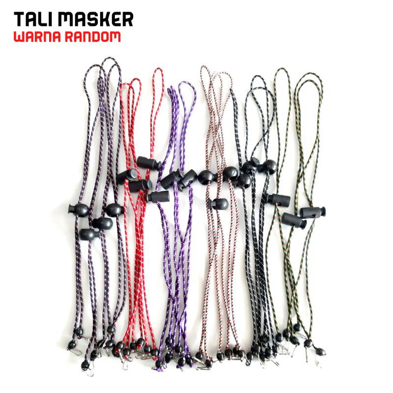 Tali Masker strap Konektor headloop Gantungan masker Pria Wanita Tali STRAP LANYARD WARNA RANDOM