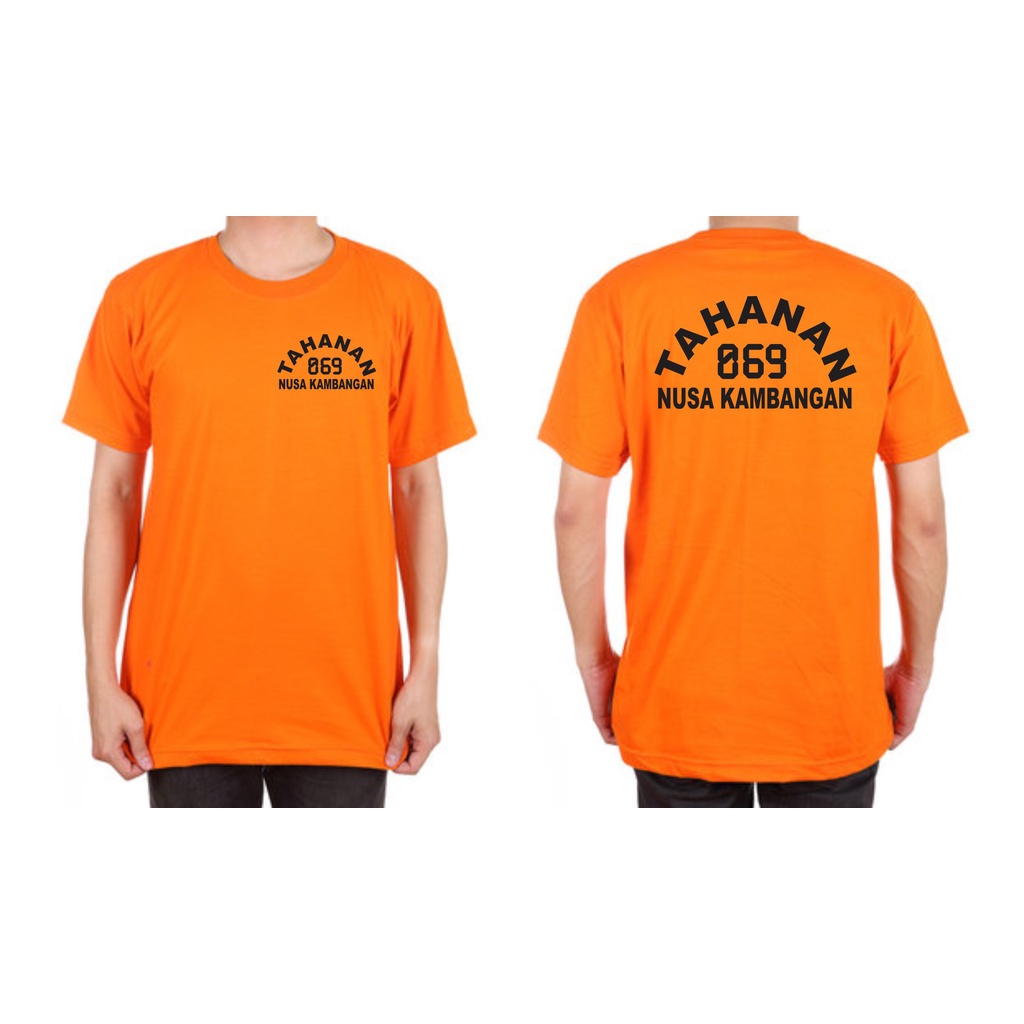 KAOS TAHANAN NUSA KAMBANGAN /KAOS PRIA / KAOS WANITA /DEPAN / BELAKANG /LENGAN PANJANG DAN PENDEK