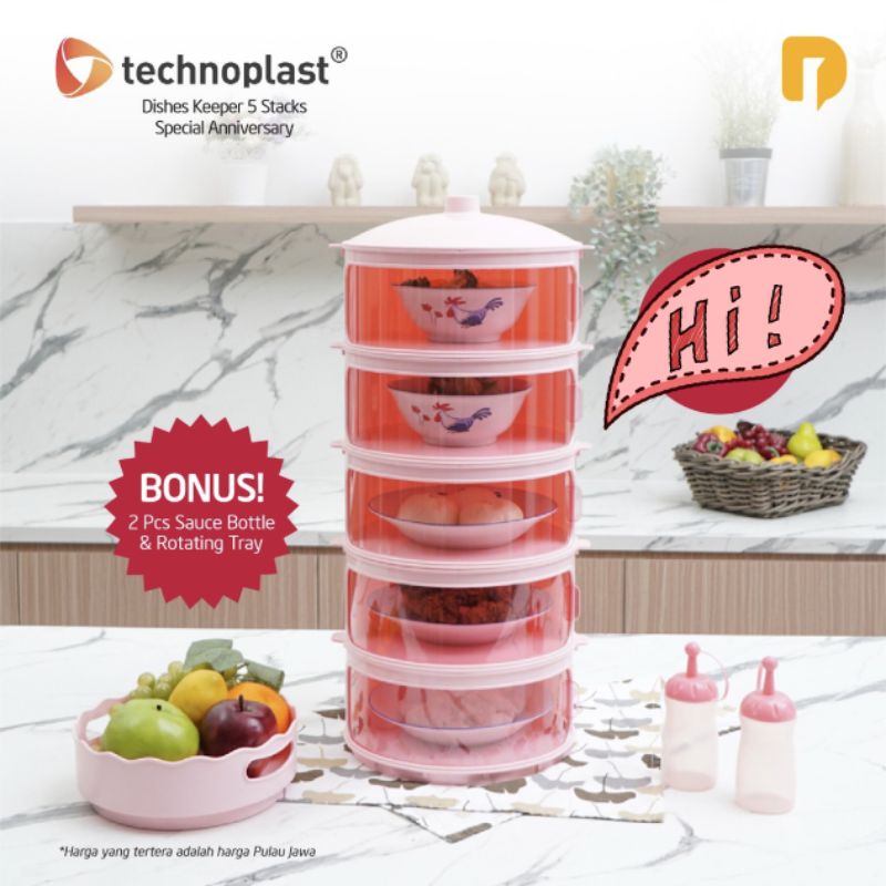 Dishes Keeper Tudung Saji Set 5 Stacks