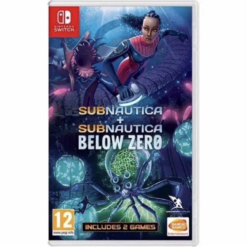 Sub Nautica 1 + 2 Nintendo Switch Game Fisik Original Cartridge & Box Subnautica + Subnautica Below 