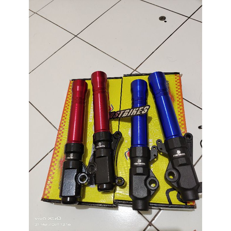 Shock tabung depan variasi mio beat vario scoopy xride fino m3 mio sporty fastbikes chrome