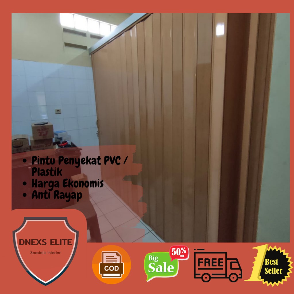 PROMO SPESIAL Pintu Pvc Folding gate / penyekat   jual pvc pintu lipat hemat praktis folding door