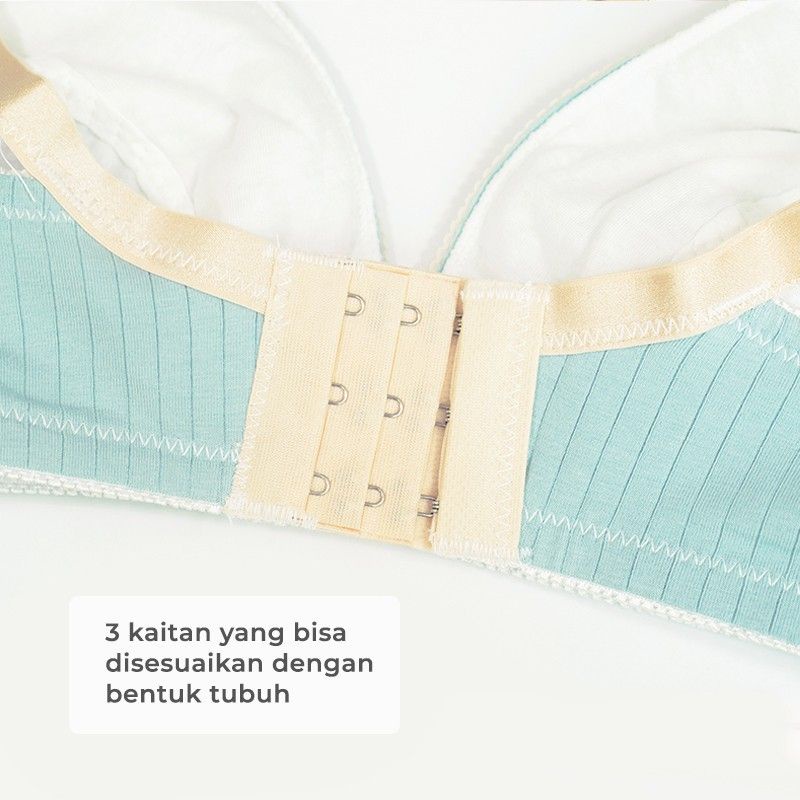 (READY STOK) Mooimom bra basic bukaan depan lace front buckle