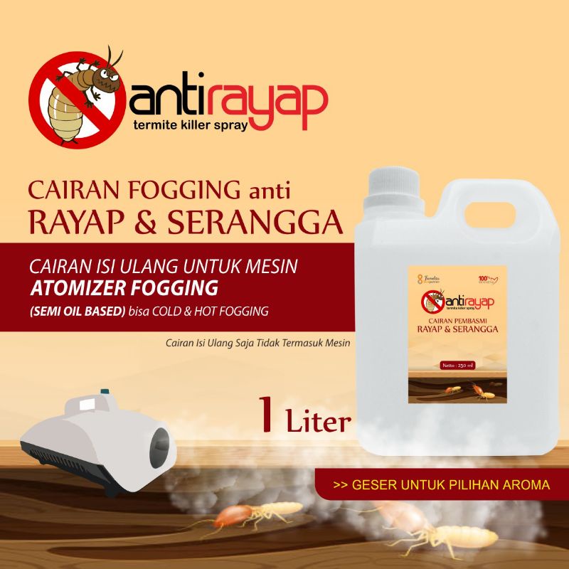 Cairan fooging anti rayap / serangga ampuh kemasan jurigen 1 liter