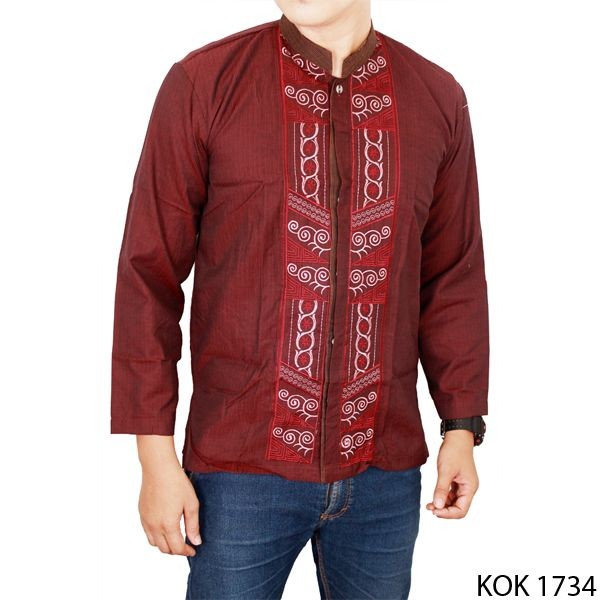 Koko Pria Modis Katun Merah – KOK 1734