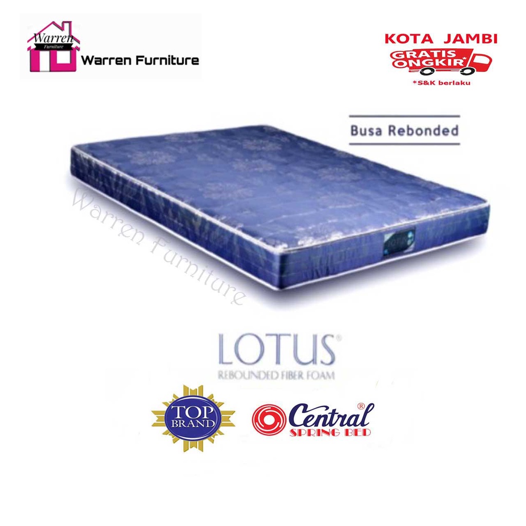 Kasur busa keras/kasur busa rebonded lotus Central tebal18