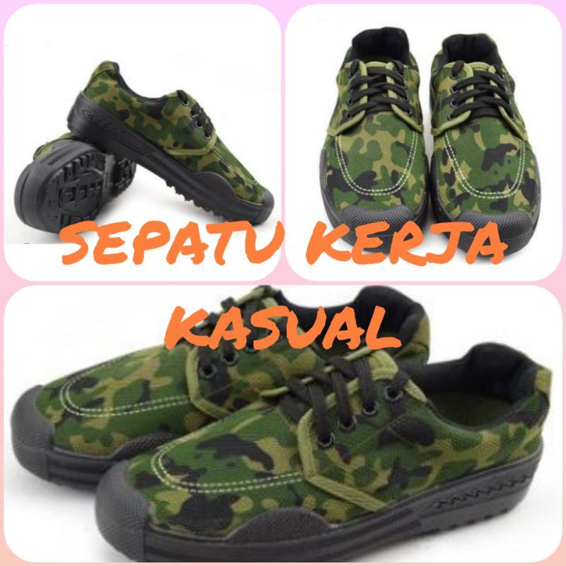 SEPATU KERJA/SEPATU KARET/SEPATU KERJA CASUAL/SEPATU RINGAN