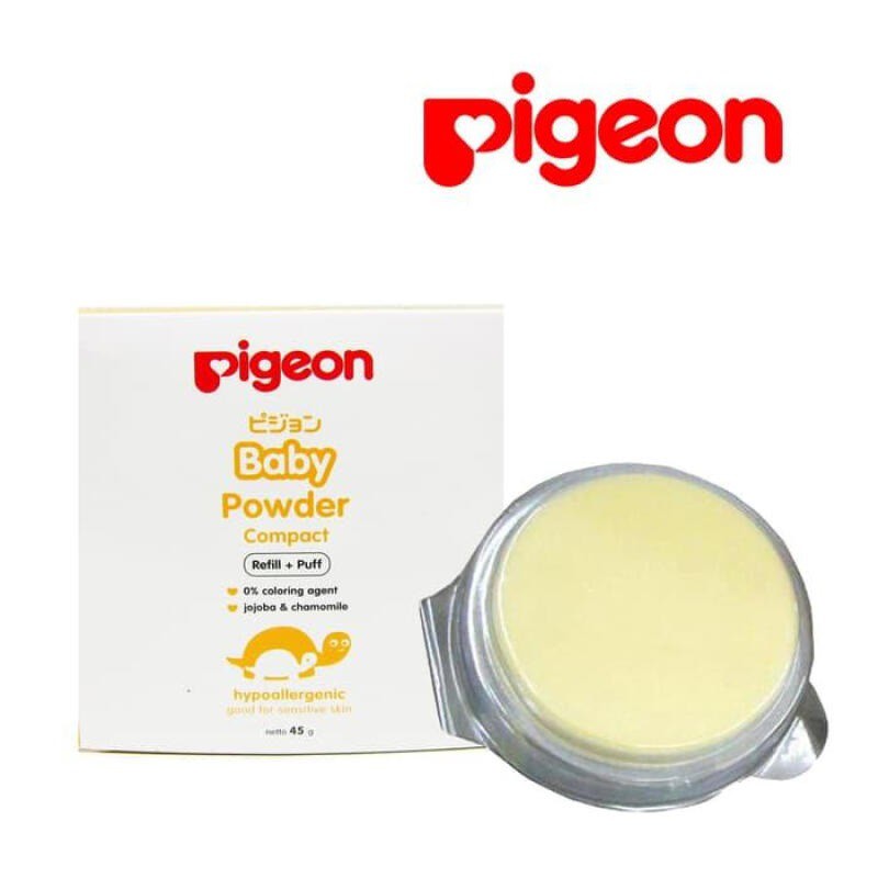 Pigeon Baby Powdercake 45gr Refill - Bedak Padat Bayi