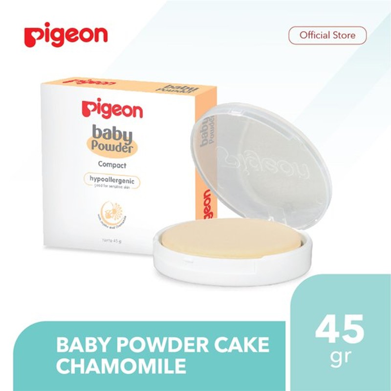 Pigeon Baby Compact Powder Cake Chamomile with Case 45gr | Baby Powder Pigeon | Bedak Bayi