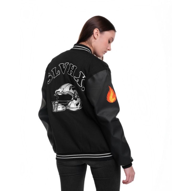 Salvio Hexia Varsity Jacket Helmet Jaket Varsity Jaket Baseball