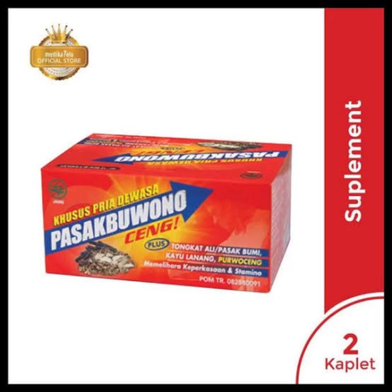 Mustika Ratu Pasak Buwono Ceng Kaplet (1 Strip @ 2 Kaplet)
