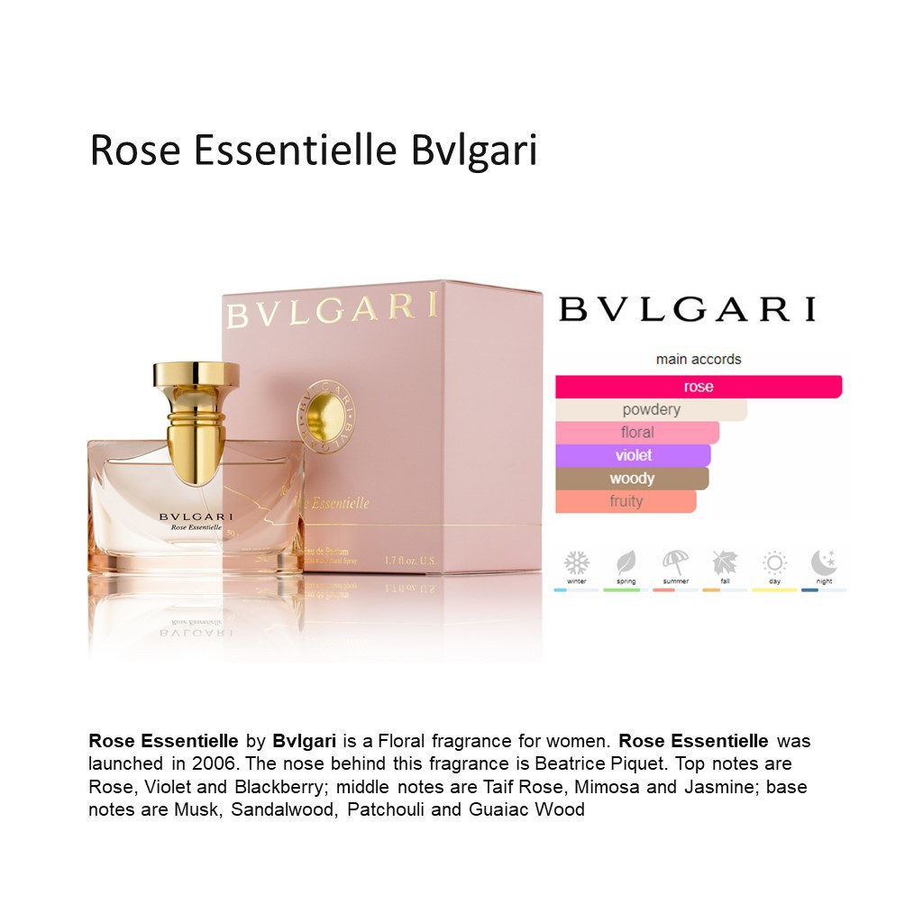 PROMO IMPORT parfume original Rose Essentielle Bvlgari