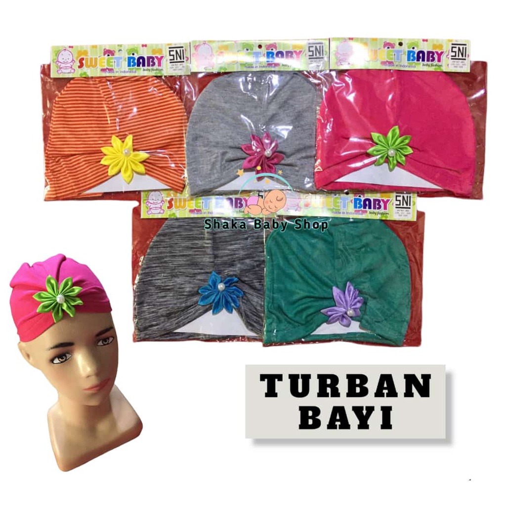 Turban Bayi / Turban Anak / Topi Turban Bayi Perempuan