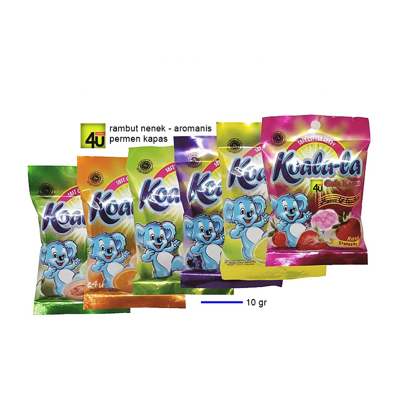 

KOALA-LA - Soft Cotton Candy 10 gr - Permen Kapas Rambut Nenek