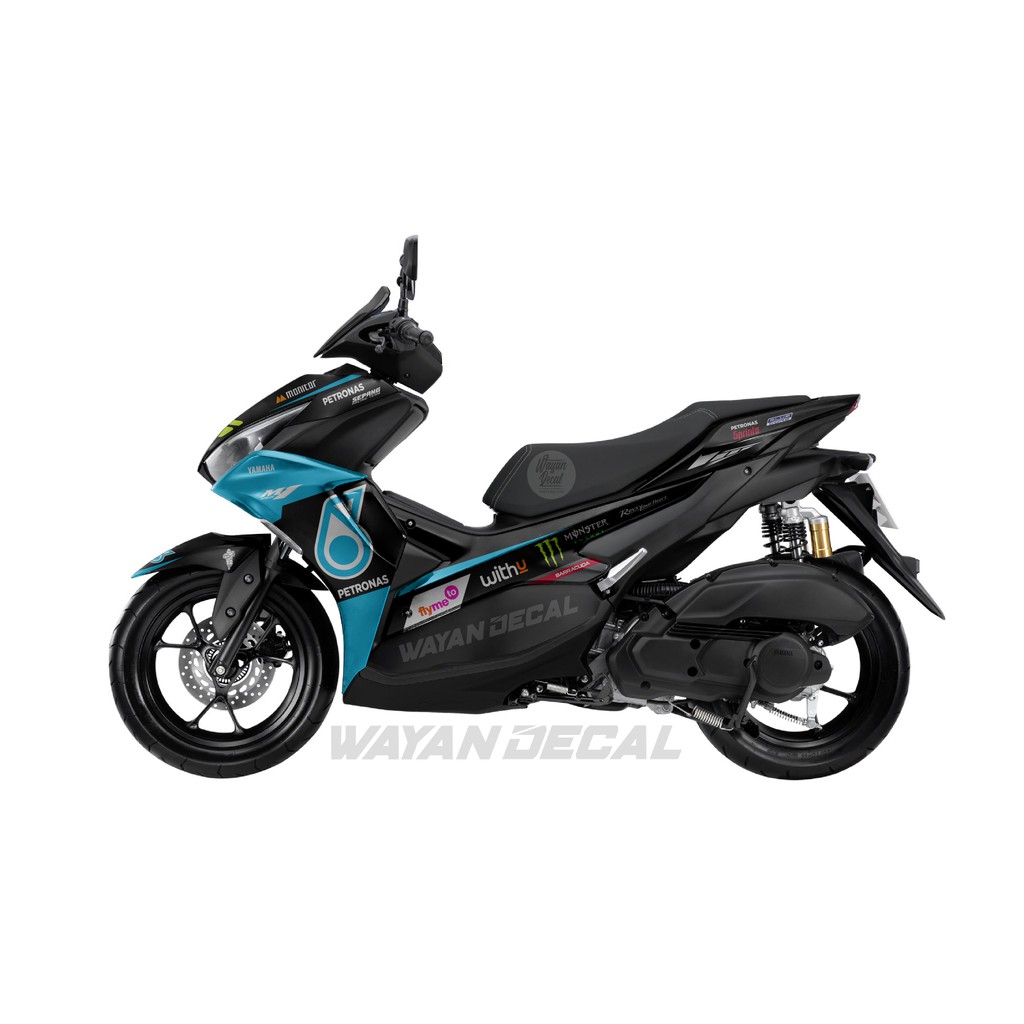 DECAL NEW AEROX CONNECTED PETRONAS SEPANG RACING TEAM