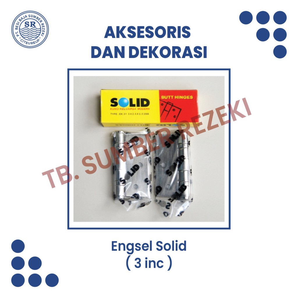 Engsel Solid 3 inc